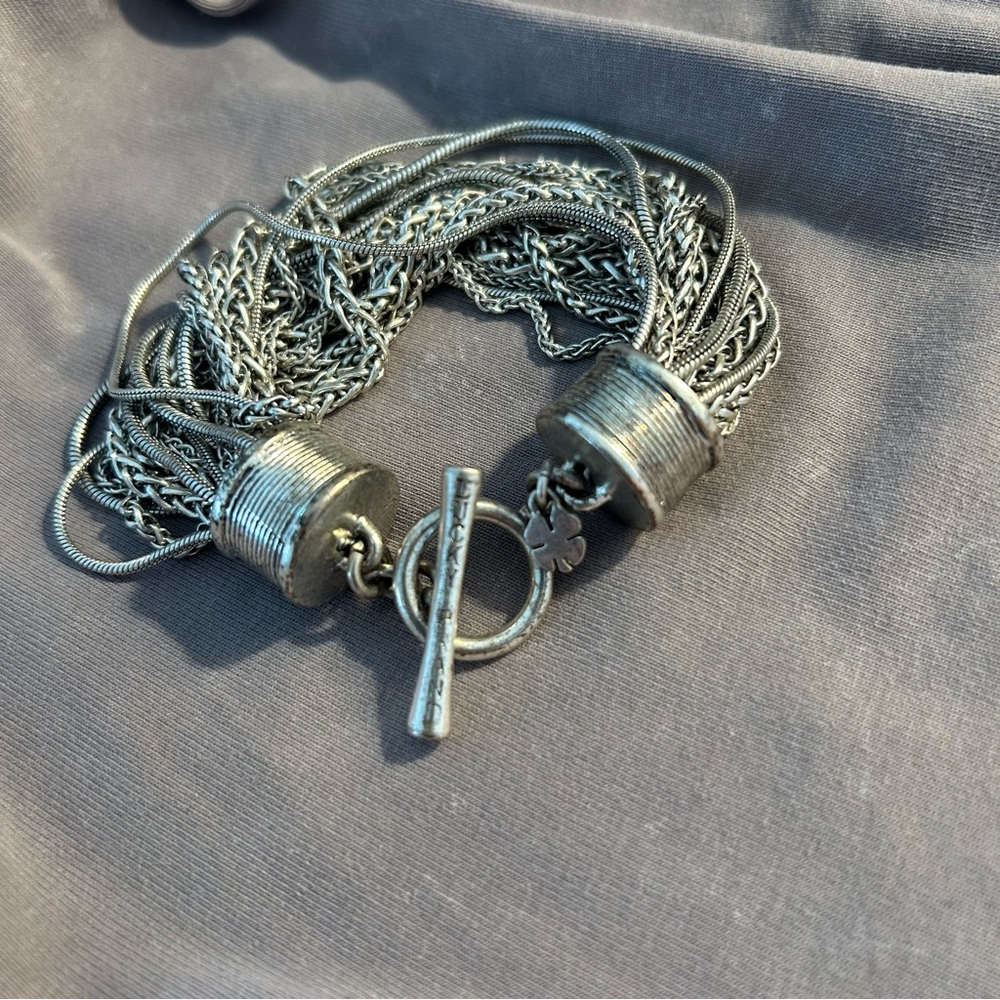 Lucky Brand Silver Multi-Strand Bracelet